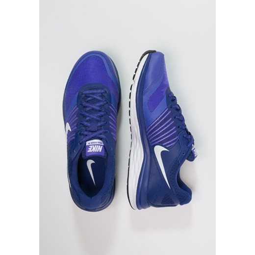 Nike Performance DUAL FUSION X Obuwie do biegania Amortyzacja deep royal blue/white/persian violet zalando granatowy bez wzorów/nadruków