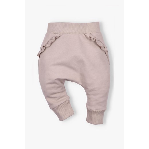 Spodnie dresowe z bawełny organicznej dla dziewczynki ze sklepu 5.10.15 w kategorii Spodnie i półśpiochy - zdjęcie 170306498