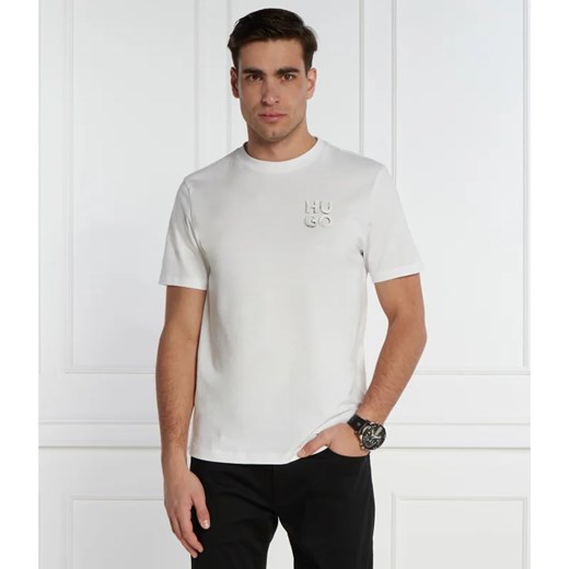 HUGO T-shirt Detzington241 | Regular Fit ze sklepu Gomez Fashion Store w kategorii T-shirty męskie - zdjęcie 170306536