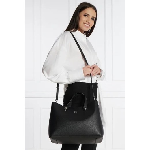 Shopper bag Tommy Hilfiger ze skóry ekologicznej 