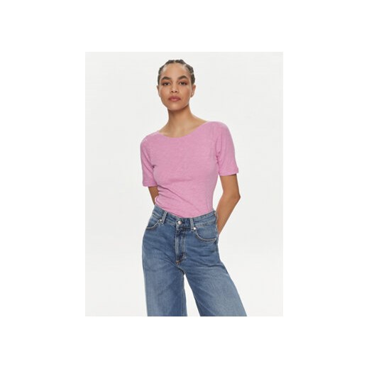 Marc O'Polo T-Shirt 402 2261 51399 Różowy Slim Fit ze sklepu MODIVO w kategorii Bluzki damskie - zdjęcie 170309539