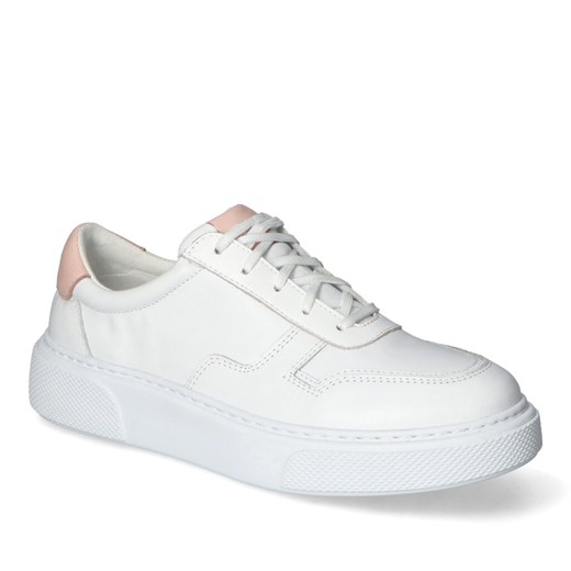Sneakersy Nessi 028/21017 Białe/Roż ze sklepu Arturo-obuwie w kategorii Buty sportowe damskie - zdjęcie 170313618