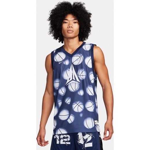 Męska koszulka do koszykówki Dri-FIT DNA Ja - Szary ze sklepu Nike poland w kategorii T-shirty męskie - zdjęcie 170318207