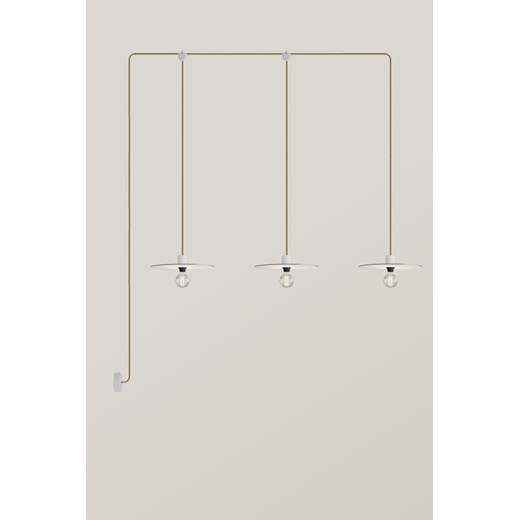 H & M - Zewnętrzna 3-ramienna Lampa Wisząca Z Żarówkami - Biały ze sklepu H&M w kategorii Lampy wiszące - zdjęcie 170318305