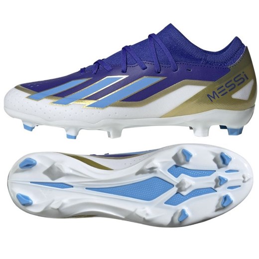 Buty adidas X Crazyfast League Messi Fg ID0712 niebieskie ze sklepu ButyModne.pl w kategorii Buty sportowe męskie - zdjęcie 170319208