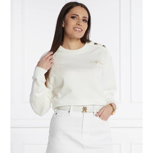 Tommy Hilfiger Bluza GOLD BUTTON | Regular Fit Tommy Hilfiger XL okazja Gomez Fashion Store