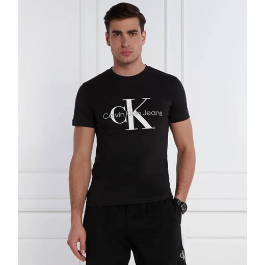 T-shirt męski Calvin Klein młodzieżowy z krótkim rękawem 