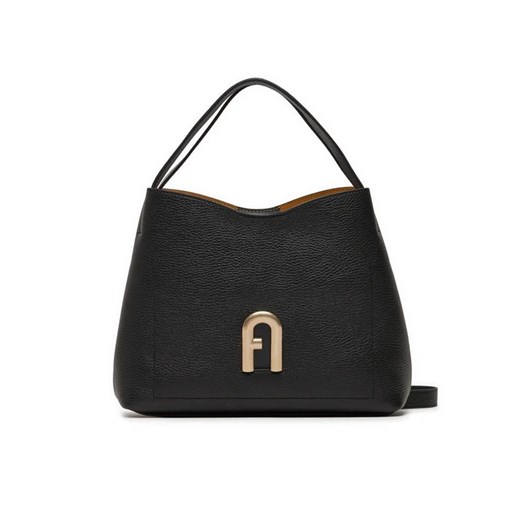 Shopper bag czarna Furla matowa elegancka na ramię 
