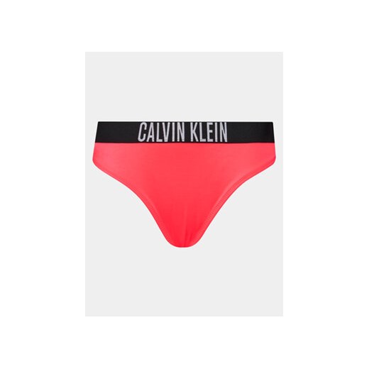 Calvin Klein Swimwear Dół od bikini KW0KW02509 Czerwony ze sklepu MODIVO w kategorii Stroje kąpielowe - zdjęcie 170322536