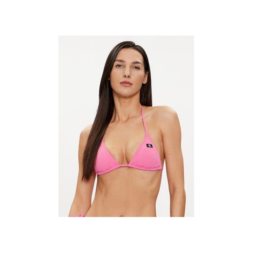 Calvin Klein Swimwear Góra od bikini KW0KW02394 Różowy ze sklepu MODIVO w kategorii Stroje kąpielowe - zdjęcie 170322789