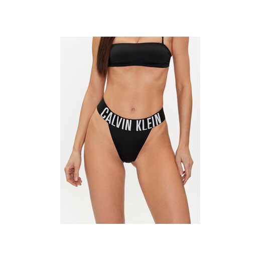 Calvin Klein Underwear Stringi 000QF7638E Czarny ze sklepu MODIVO w kategorii Majtki damskie - zdjęcie 170323008