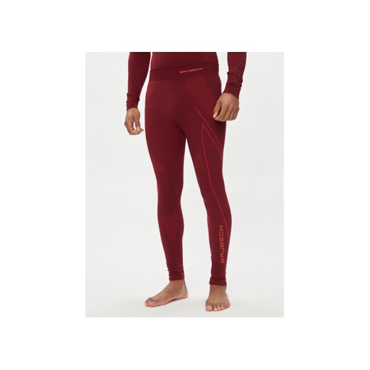 Brubeck Bielizna termoaktywna dolna LE1184M Czerwony Slim Fit ze sklepu MODIVO w kategorii Spodnie męskie - zdjęcie 170323038
