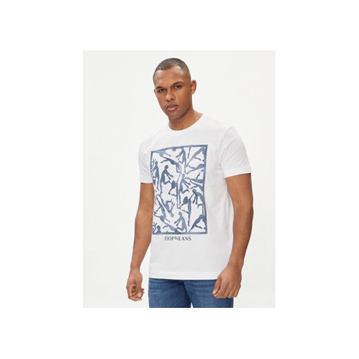 JOOP! Jeans T-Shirt 21Cyrill 30042424 Biały Modern Fit ze sklepu MODIVO w kategorii T-shirty męskie - zdjęcie 170323336