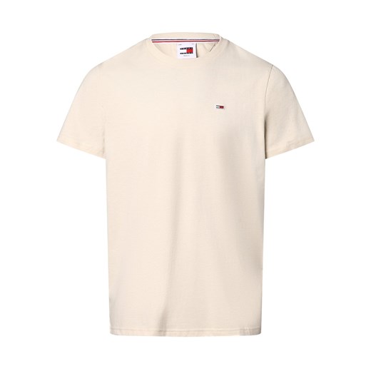 Tommy Jeans Koszulka męska Mężczyźni Bawełna beżowy jednolity ze sklepu vangraaf w kategorii T-shirty męskie - zdjęcie 170324046