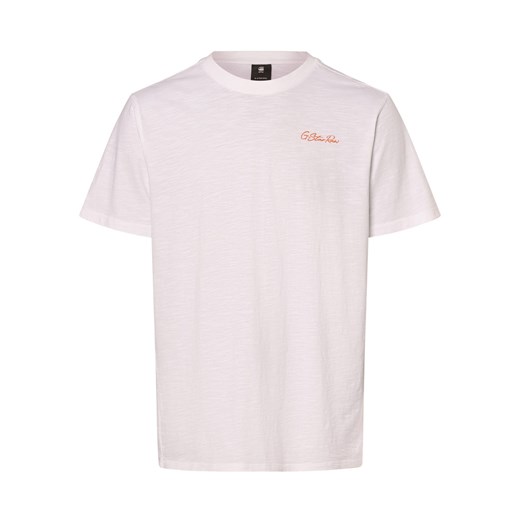 G-Star RAW Koszulka męska Mężczyźni Bawełna biały nadruk ze sklepu vangraaf w kategorii T-shirty męskie - zdjęcie 170324056