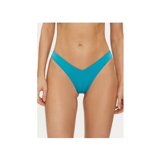 Calvin Klein Swimwear Dół od bikini KW0KW02350 Niebieski ze sklepu MODIVO w kategorii Stroje kąpielowe - zdjęcie 170325155