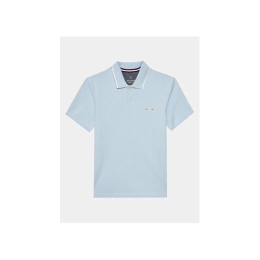 Jack&Jones Junior Polo Blushield 12254237 Niebieski Standard Fit ze sklepu MODIVO w kategorii T-shirty chłopięce - zdjęcie 170325247