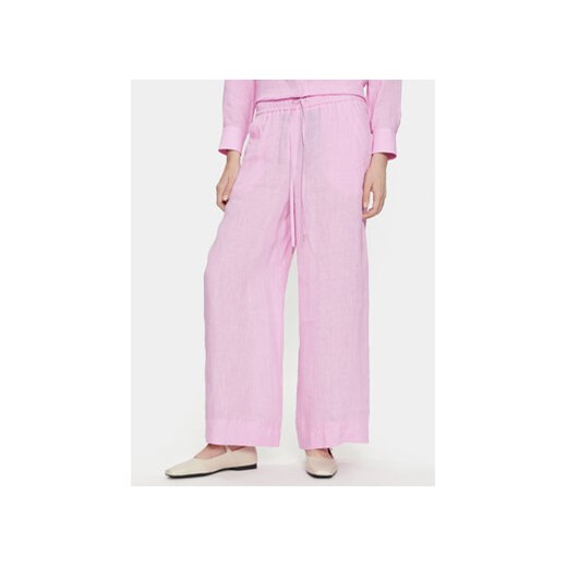Marella Spodnie materiałowe Apogeo 2413131084 Różowy Regular Fit ze sklepu MODIVO w kategorii Spodnie damskie - zdjęcie 170325266
