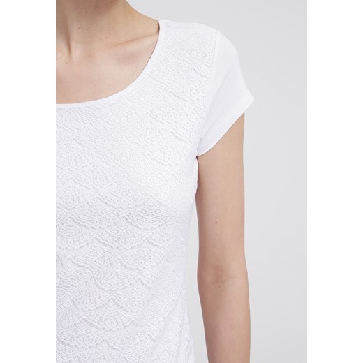 Anna Field Tshirt basic white zalando  bez wzorów/nadruków