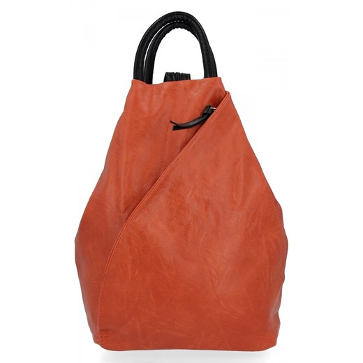 Miejski Plecak Damski firmy Hernan HB0137-1 Pomarańczowy ze sklepu PaniTorbalska w kategorii Plecaki - zdjęcie 170327335