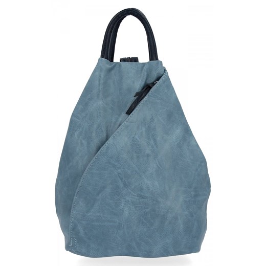 Miejski Plecak Damski firmy Hernan HB0137-1 Błękitny ze sklepu PaniTorbalska w kategorii Plecaki - zdjęcie 170327538