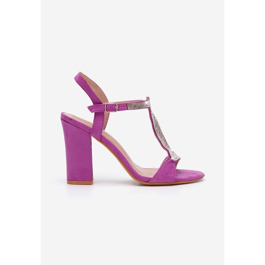 Fioletowe eleganckie sandały Priscilla Zapatos 40 Zapatos