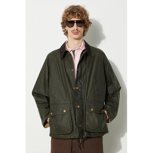 Barbour kurtka Wax Deck Jacket męska kolor zielony przejściowa MWX2280 ze sklepu PRM w kategorii Kurtki męskie - zdjęcie 170329618