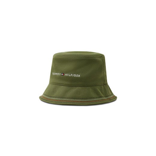 Tommy Hilfiger Kapelusz Skyline Bucket AM0AM10863 Zielony ze sklepu MODIVO w kategorii Kapelusze męskie - zdjęcie 170332888