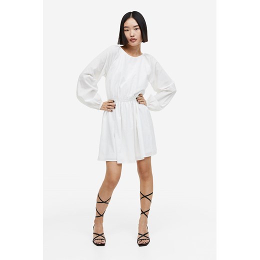 H & M - Sukienka z odkrytymi plecami - Biały ze sklepu H&M w kategorii Sukienki - zdjęcie 170335195