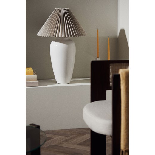 H & M - Wysoka ceramiczna postawa lampy - Biały H & M One Size H&M