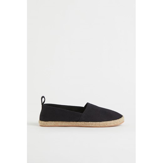 H & M - Bawełniane espadryle - Czarny ze sklepu H&M w kategorii Espadryle damskie - zdjęcie 170335486