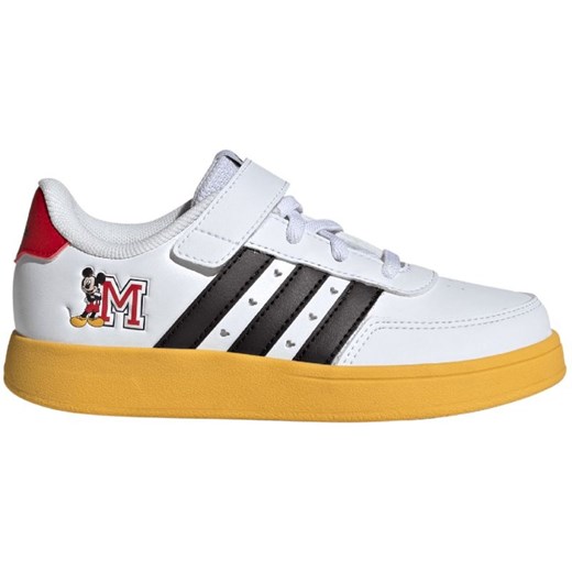 Buty adidas Breaknet x Disney Mickey Mouse Kids Jr IG7163 białe ze sklepu ButyModne.pl w kategorii Buty sportowe dziecięce - zdjęcie 170335567