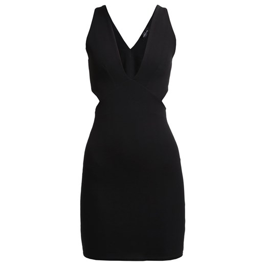 New Look Sukienka koktajlowa black zalando  abstrakcyjne wzory
