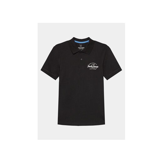 Jack&Jones Junior Polo Forest 12249749 Czarny Standard Fit ze sklepu MODIVO w kategorii T-shirty chłopięce - zdjęcie 170337057