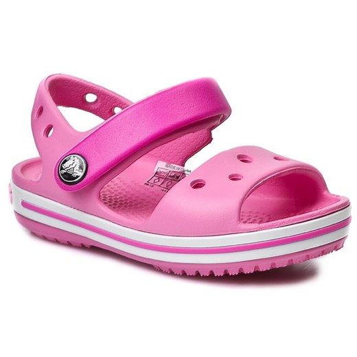 Sandały CROCS - Crocband Sandal Kids 12856 Pink Lemonade/Neon Magenta eobuwie-pl  lato