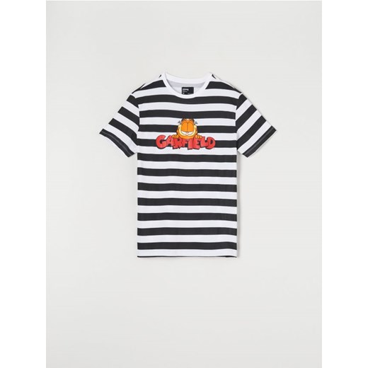 Sinsay - Koszulka Garfield - biały ze sklepu Sinsay w kategorii T-shirty męskie - zdjęcie 170338498