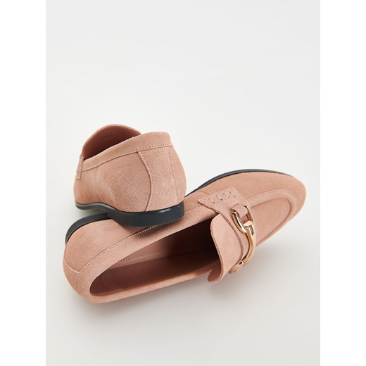 Reserved - Zamszowe loafersy - jasnozielony Reserved 36 Reserved