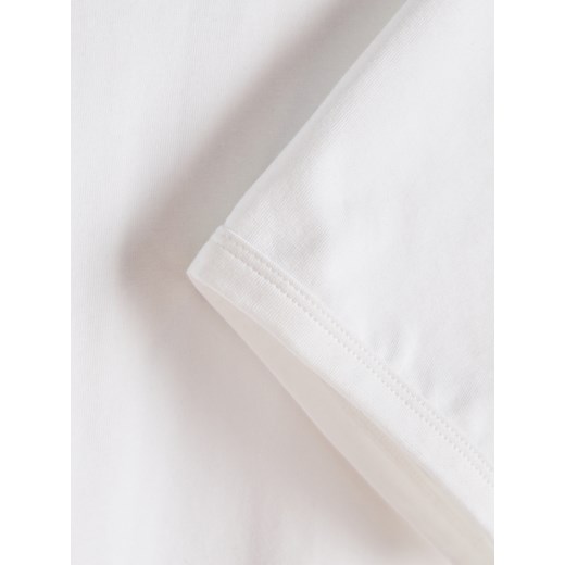Reserved - T-shirt slim fit - biały Reserved M Reserved