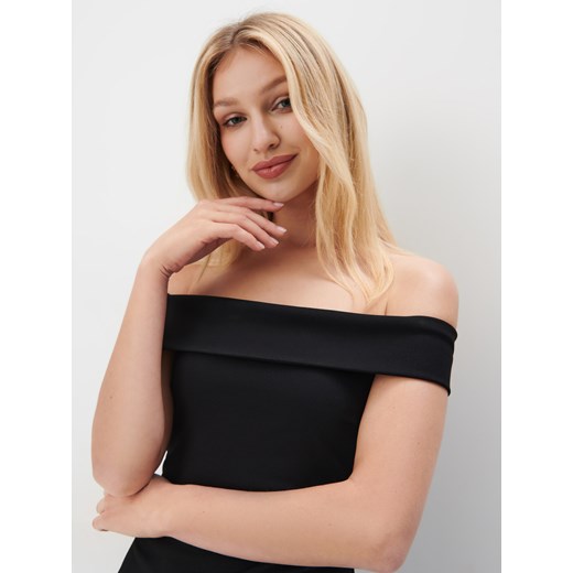 Mohito - Sukienka midi z odkrytymi ramionami - czarny Mohito XL Mohito