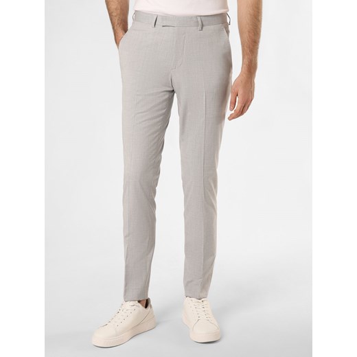 Finshley & Harding Spodnie - Kalifornia Mężczyźni Slim Fit srebrny marmurkowy ze sklepu vangraaf w kategorii Spodnie męskie - zdjęcie 170341758