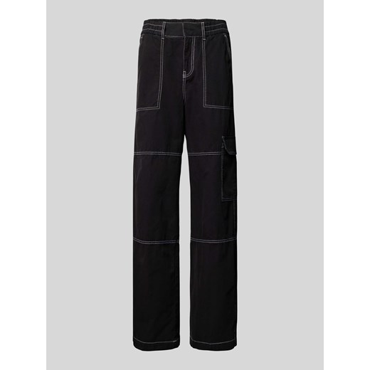 NOWOŚĆ w P&C*: Spodnie cargo ze szwami w kontrastowym kolorze model ‘Henui’ ze sklepu Peek&Cloppenburg  w kategorii Spodnie damskie - zdjęcie 170342419