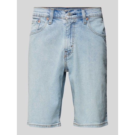 Szorty jeansowe o kroju regular fit z zapięciem na guzik ze sklepu Peek&Cloppenburg  w kategorii Spodenki męskie - zdjęcie 170342609