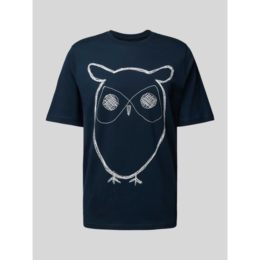 T-shirt z nadrukiem z motywem model ‘big owl’ ze sklepu Peek&Cloppenburg  w kategorii T-shirty męskie - zdjęcie 170342737