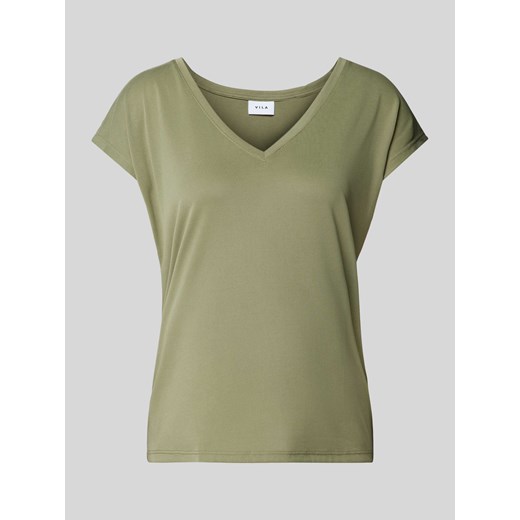 T-shirt z głębokim dekoltem w serek model ‘Vimodala’ ze sklepu Peek&Cloppenburg  w kategorii Bluzki damskie - zdjęcie 170342855
