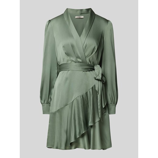 Sukienka koktajlowa o długości do kolan z falbanami ze sklepu Peek&Cloppenburg  w kategorii Sukienki - zdjęcie 170342856