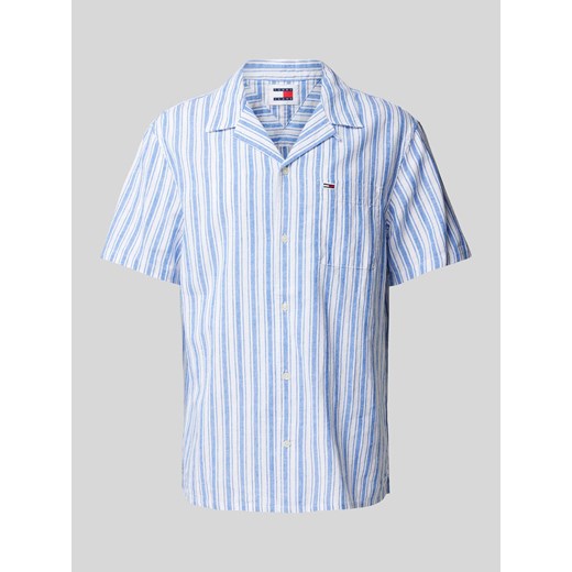 Koszula casualowa o kroju slim fit z rękawem o dł. 1/2 ze sklepu Peek&Cloppenburg  w kategorii Koszule męskie - zdjęcie 170342879