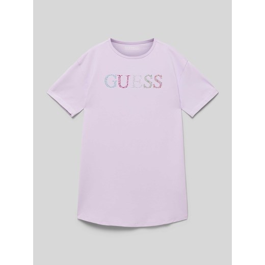 T-shirt z obszyciem z kamieni stras ze sklepu Peek&Cloppenburg  w kategorii Bluzki dziewczęce - zdjęcie 170343086
