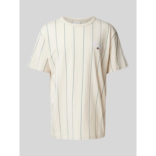 T-shirt ze wzorem w cienkie prążki ze sklepu Peek&Cloppenburg  w kategorii T-shirty męskie - zdjęcie 170343115