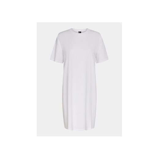 Pieces Sukienka codzienna Ria 17149328 Biały Loose Fit ze sklepu MODIVO w kategorii Sukienki - zdjęcie 170343266