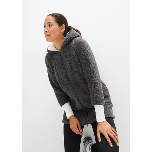 Bluza rozpinana z polaru baranka, oversized 40/42 bonprix
